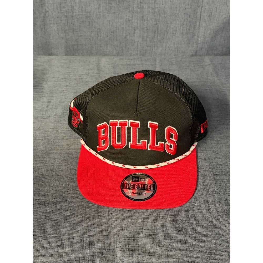 Chicago Bulls NBA New Era Cap The Golfer Snapback Rope Embroidered Logo Letters